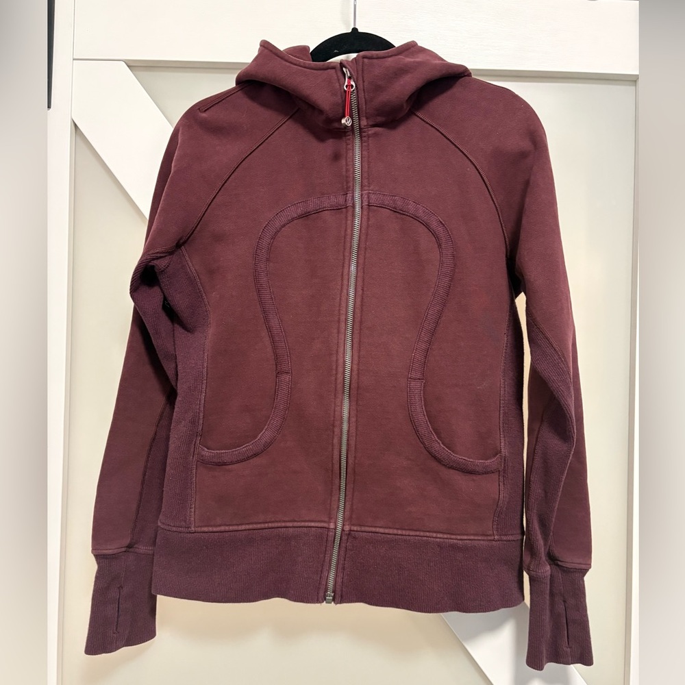 Lululemon Athletica- Burgundy SCUBA Hoodie size 10